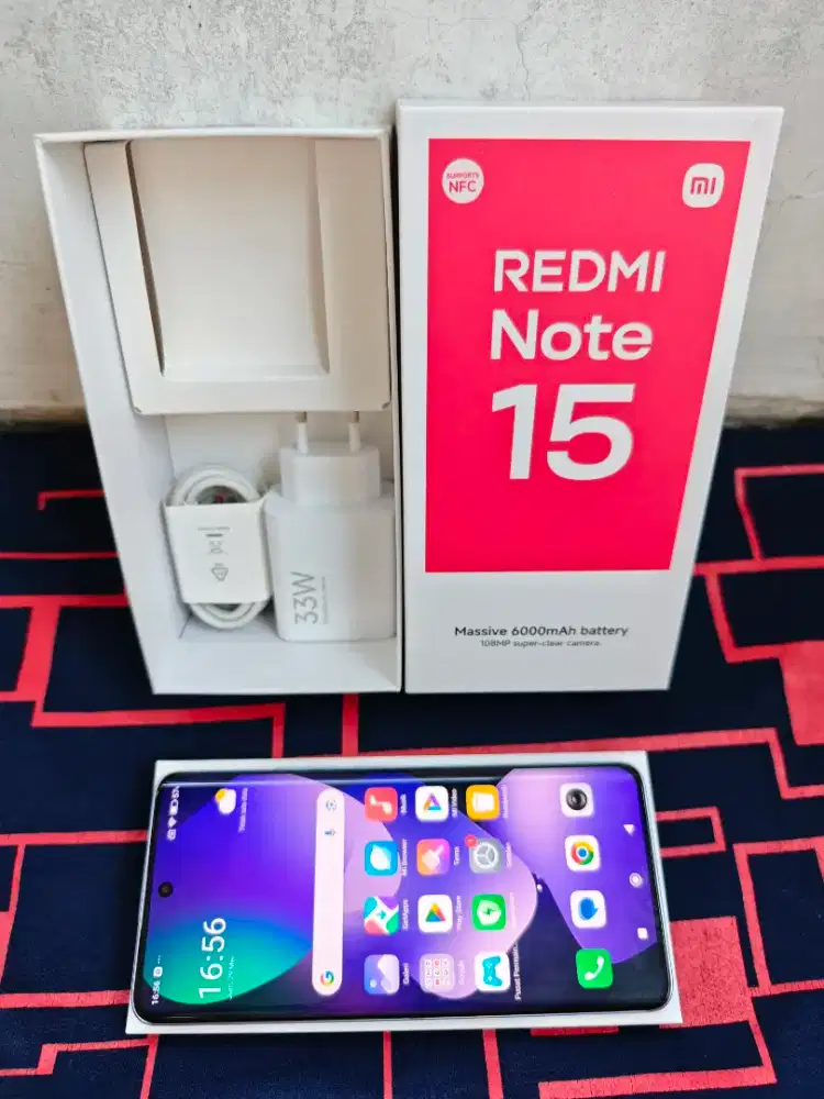 Redmi Note 15 4G 8/128 Fullset ori segel mulus garansi ON 2027