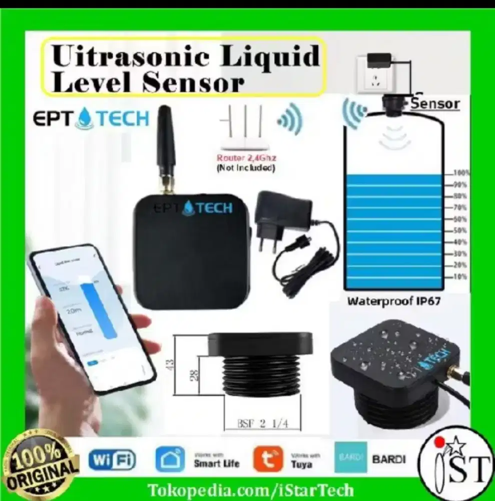 Smart Wifi Water Level Tuya