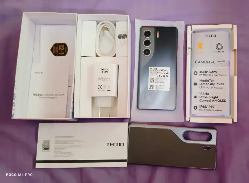 Camon 40 Pro 5G 8/256 Lengkap