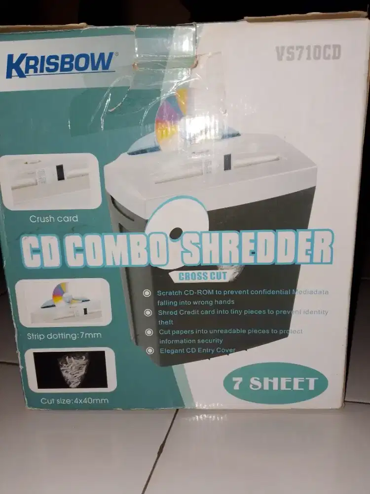 Alat penghancur kertas + CD