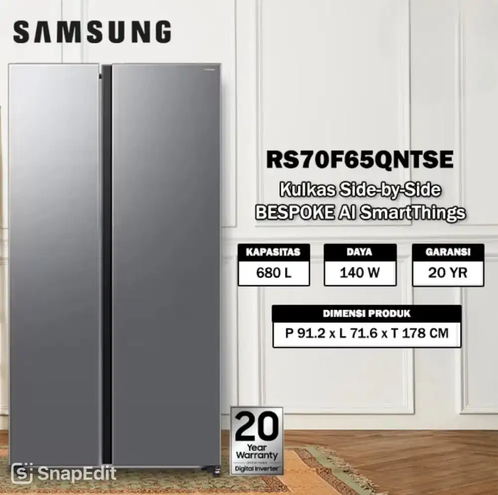 SIDE BY SIDE SAMSUNG BESPOKE AI