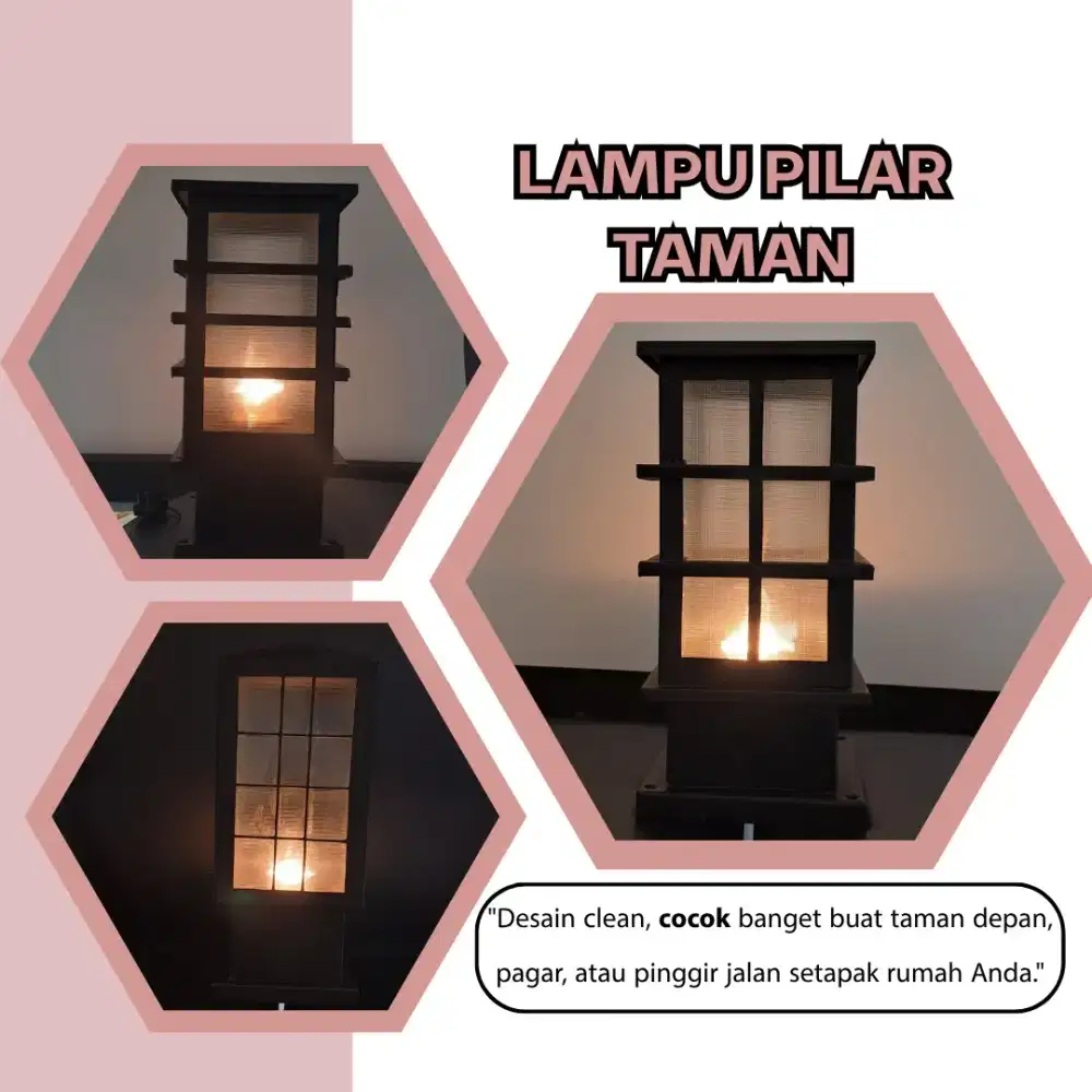 Lampu hias taman pilar murah
