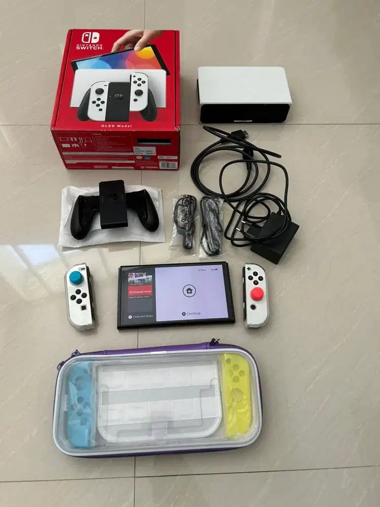nintendo switch oled ofw fullset tanpa game
