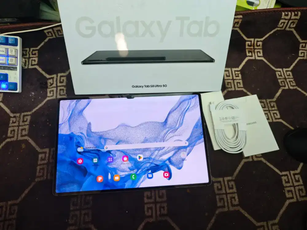 Samsung Tab S8 Ultra 12/256gb 5G sein siap pakai