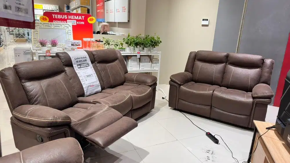 Sofa Recliner 2+3 Cicilan 0%
