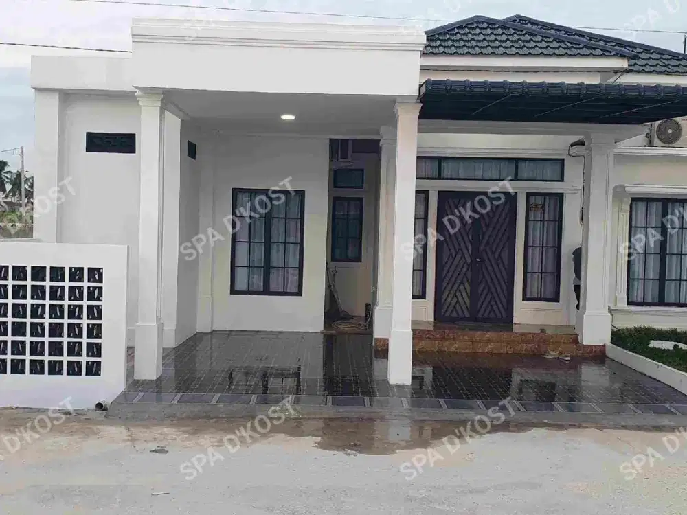 Disewakan Rumah Kontrakan Cluster Full Perabotan Tipe 100 luxury 3 KT 2 KM Mewah, di kartama Pekanbaru