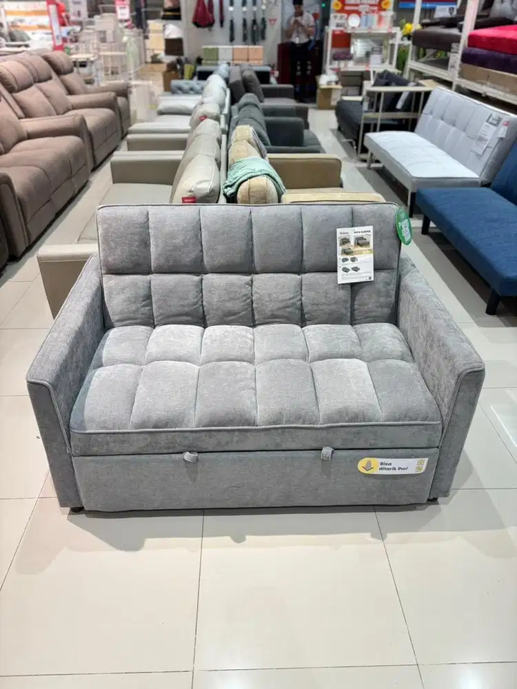Jual baru sofabed sleeper bahan fabric gratis kirim