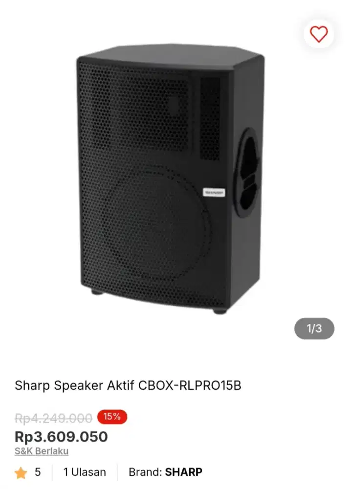 Sharp Speaker aktif