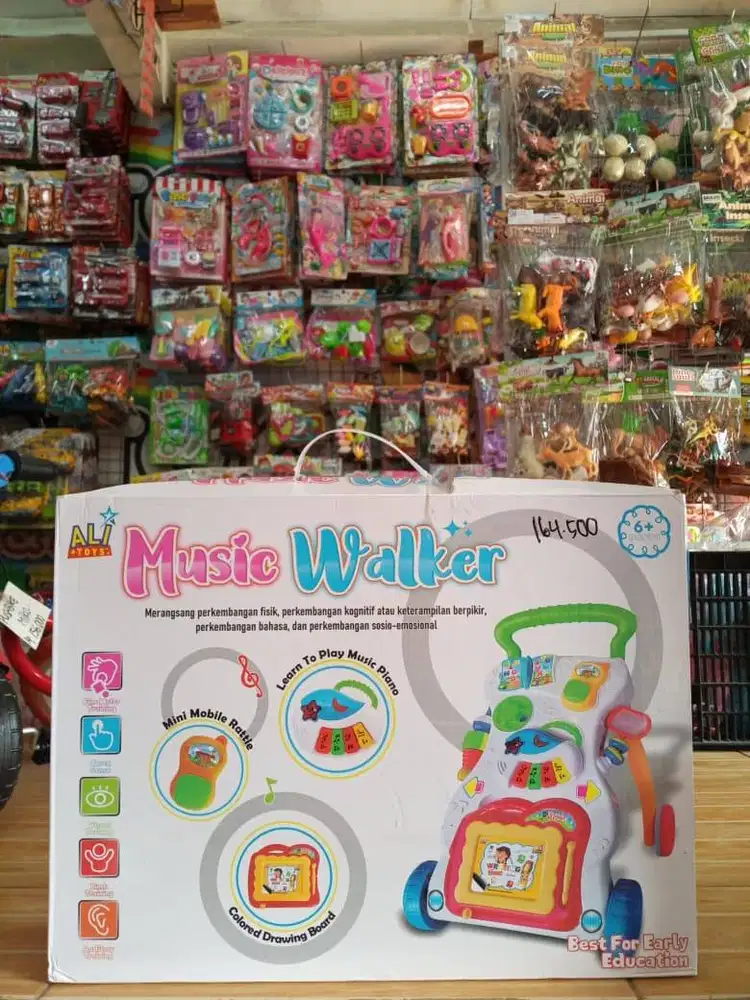 mainan anak musik walker dus