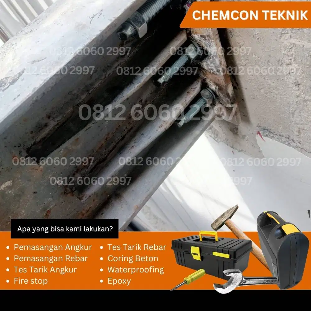 Spesialis Pemasangan Angkur Chemical M20