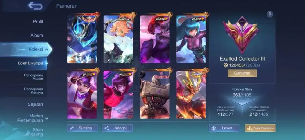 Jual Akun MLBB 500k Only
