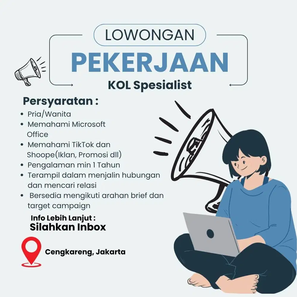 LOWONGAN KERJA KOL MARKETPLACE