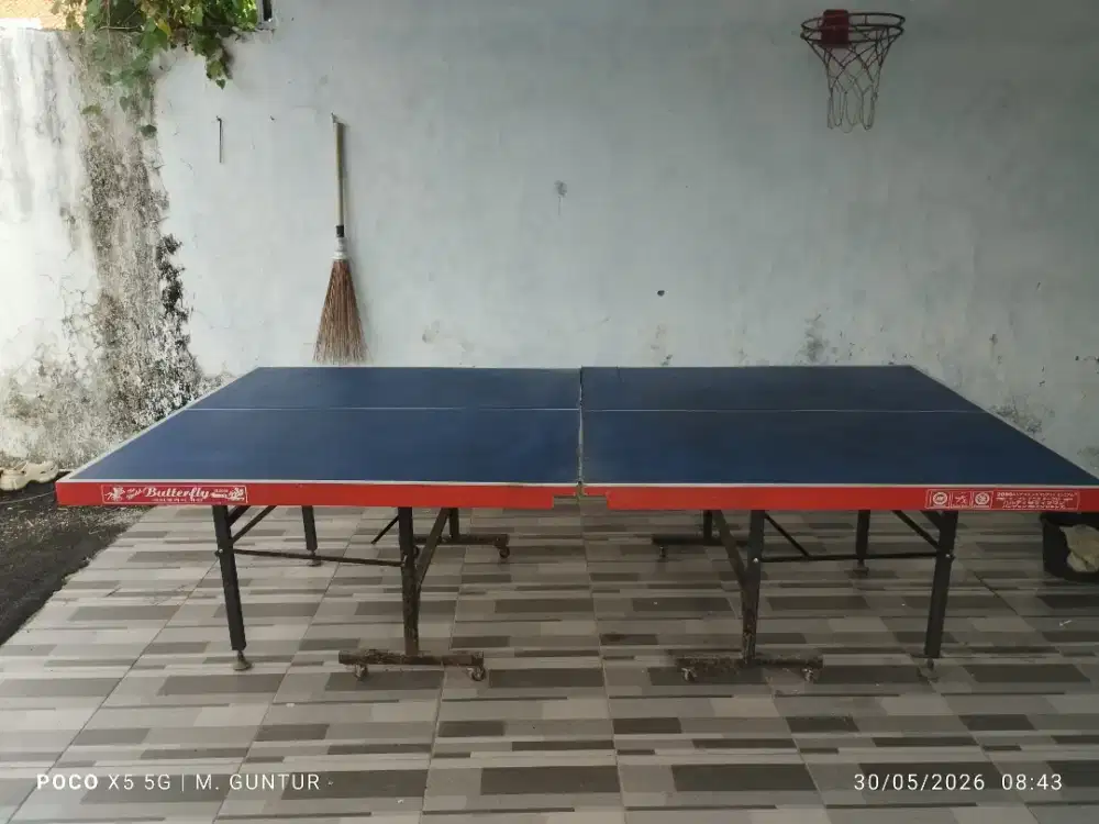 Meja Tenis Meja / Pingpong Butterfly Original Lipat Bekas Kondisi Baik