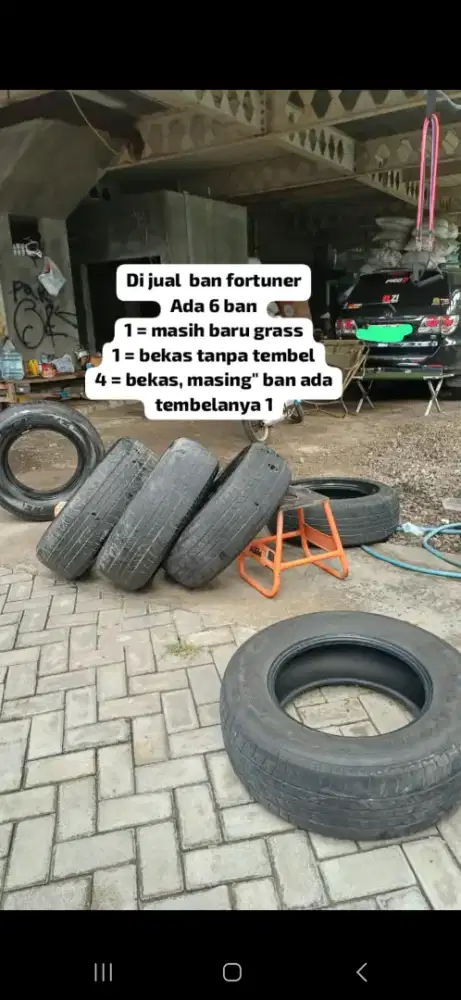Ban bekas fortuner bridgestone dueler uk 265/65 R17