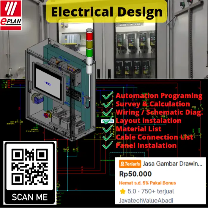 Jasa Gambar Drawing Wiring Schematic Single Line Diagram Electrical
