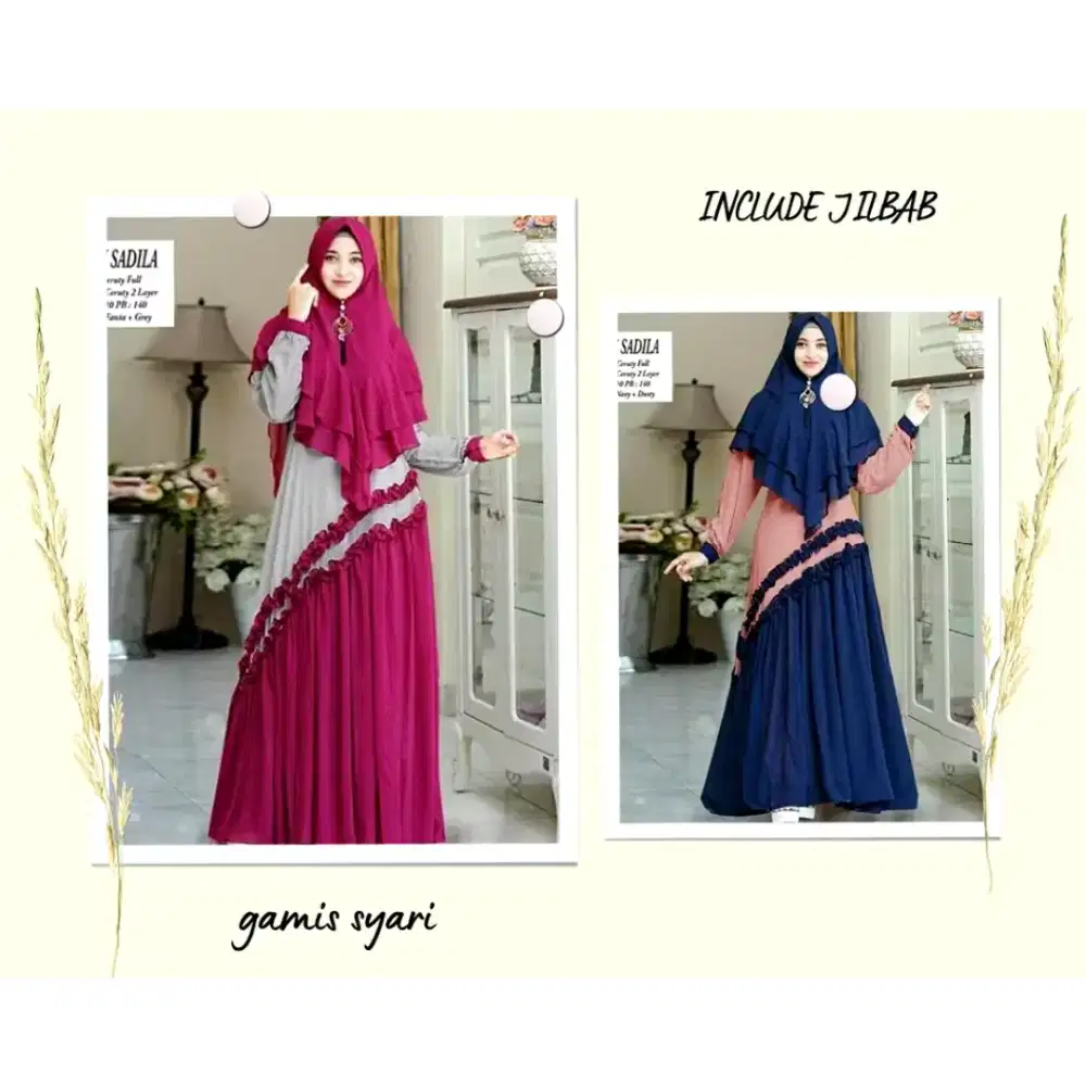 Baru obral sisa stok Baju muslim dress kondangan nikahan