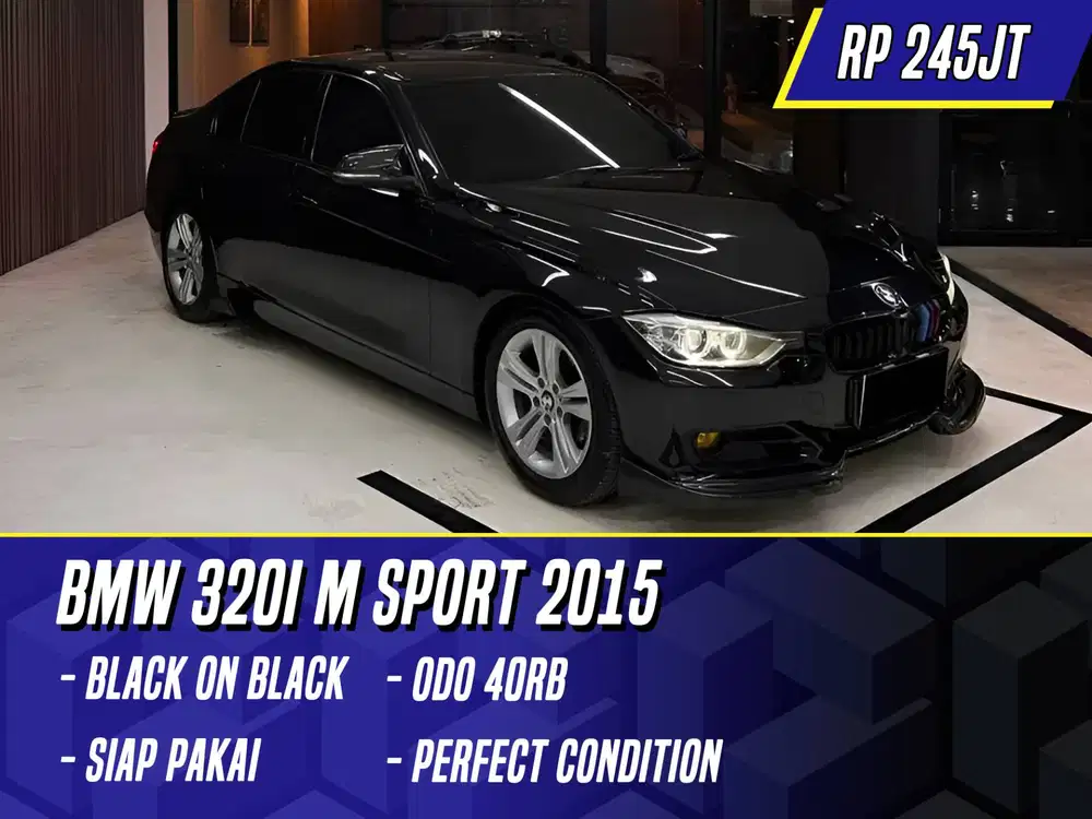 BMW 320i M Sport 2015 NIK 2014 Black Hitam MSport 320 i