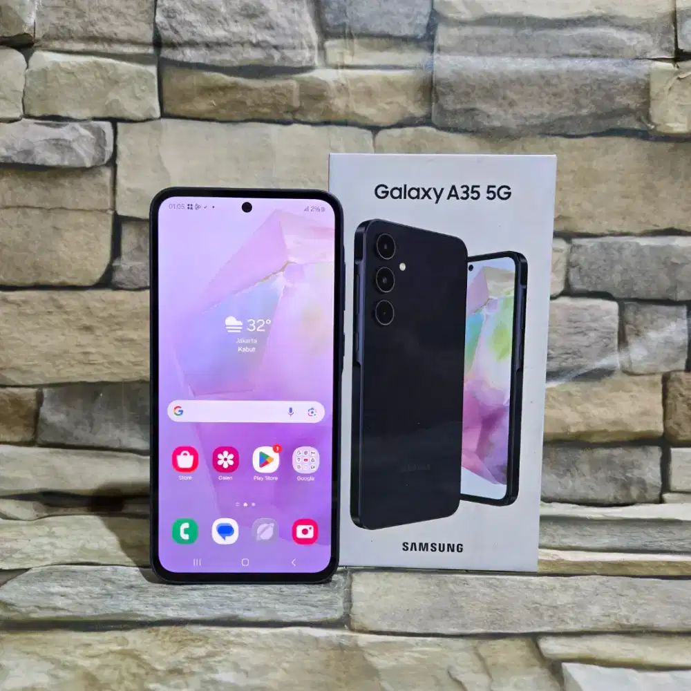 Samsung Galaxy A35 5G 8/256 Navy Fulset segel mulus 98%