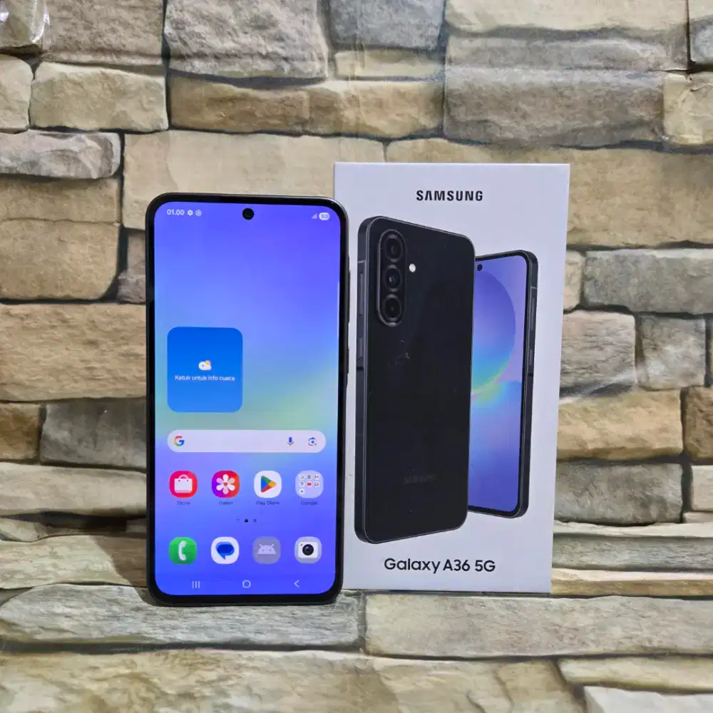 Samsung Galaxy A36 5G 8/256 Black Fulset segel mulus 98% Garansi