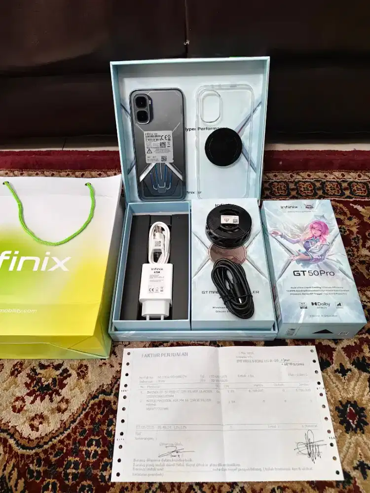 Infinix GT 50 Pro Silver 12/256 99% seperti baru (pembelian 3 mei 2026