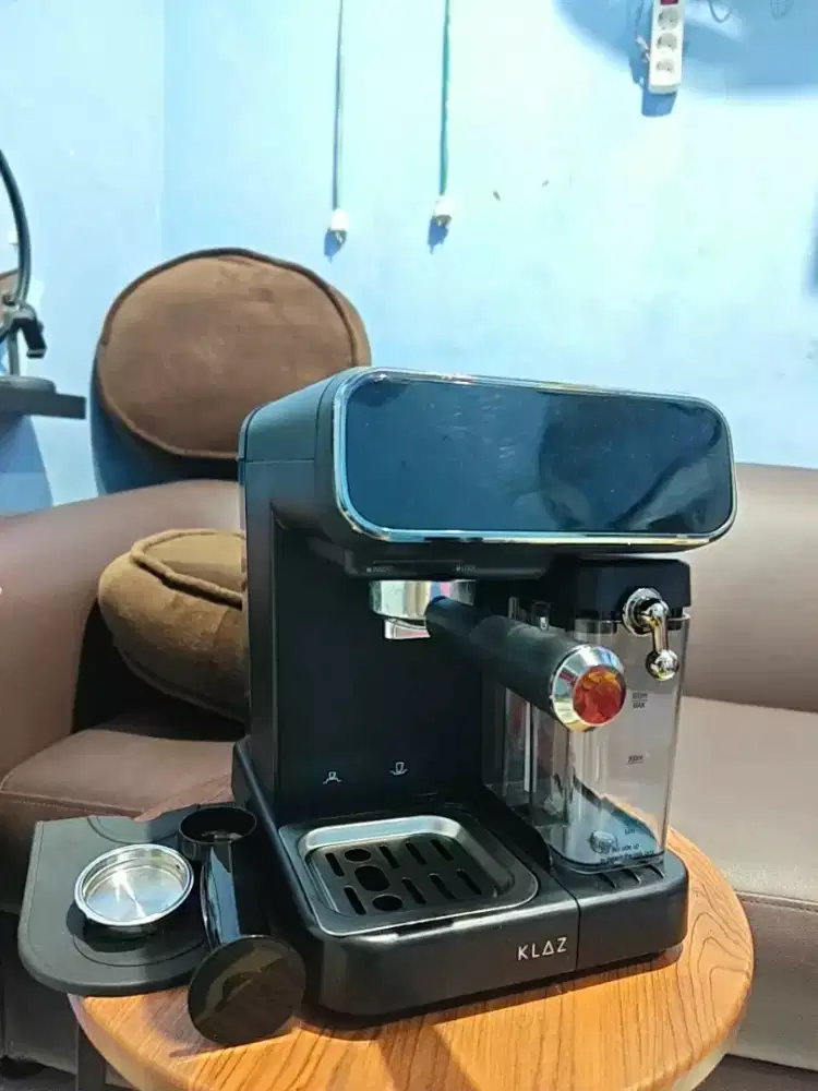 Mesin kopi baru cmn buka segel