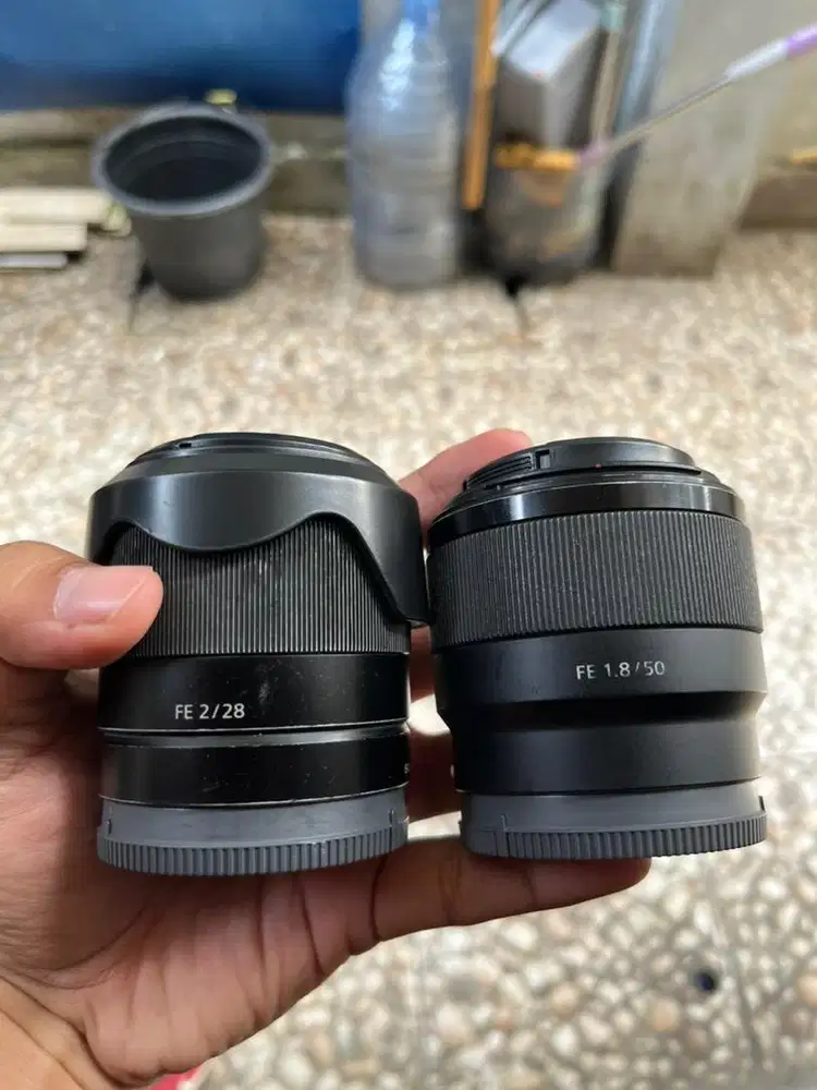 Lensa sony fe 50mm f1.8 & 28mm f2