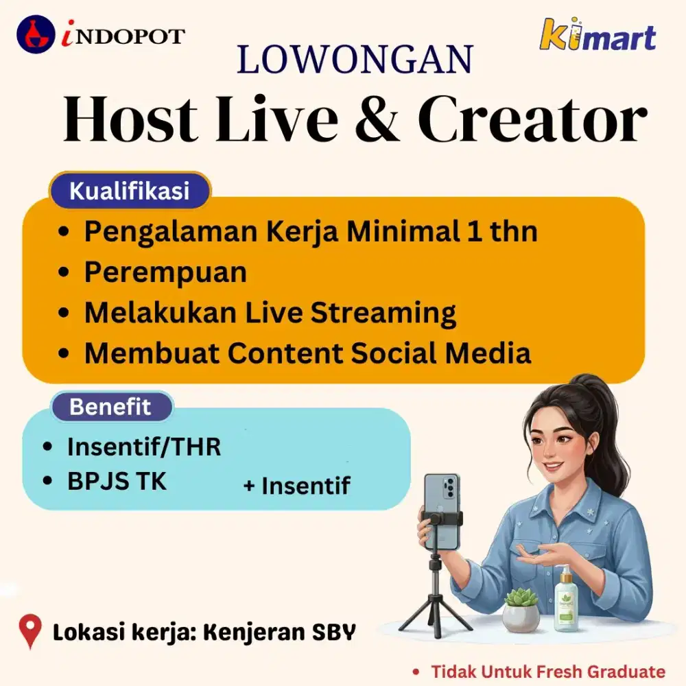live host merangkap packing
