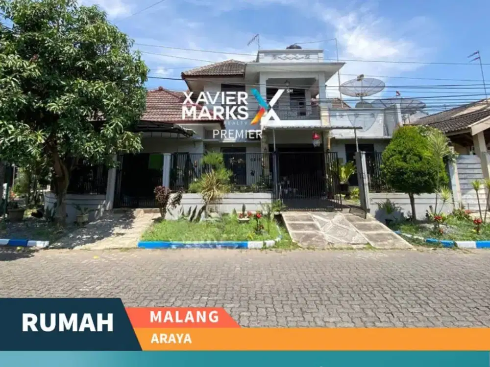 Dijual Rumah Hook di Kawasan Elit Araya Malang Terawat Siap Huni