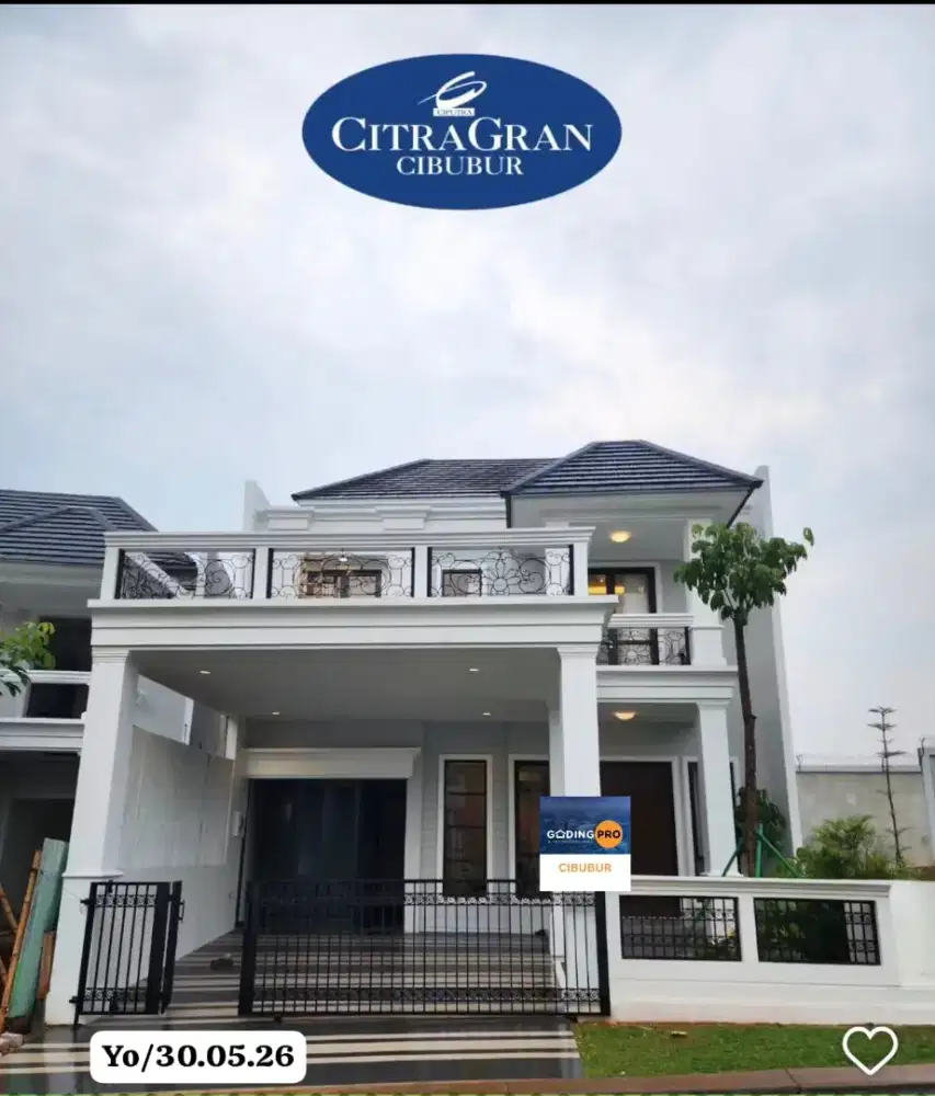 DIJUAL RUMAH MEWAH FULL FURNISHED DI CITRAGRAN CIBUBUR BOULEVARD