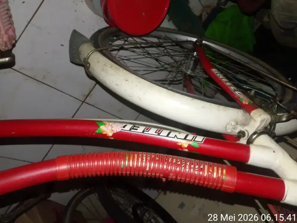 sepeda mini keranjang uk 24 mantap