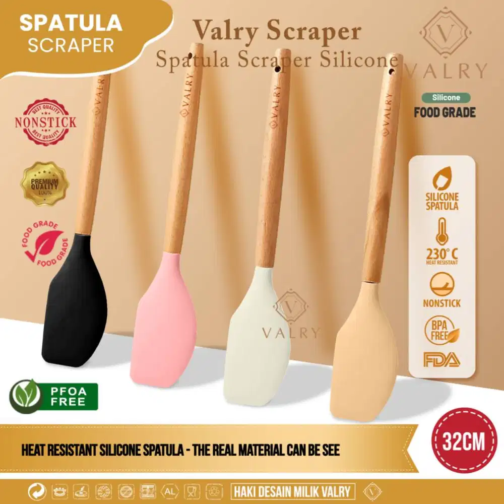 VALRY Spatula silikon scraper sutil silicone sendok masak dapur