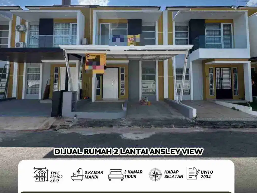 Dijual rumah ansley view 1 batam center
