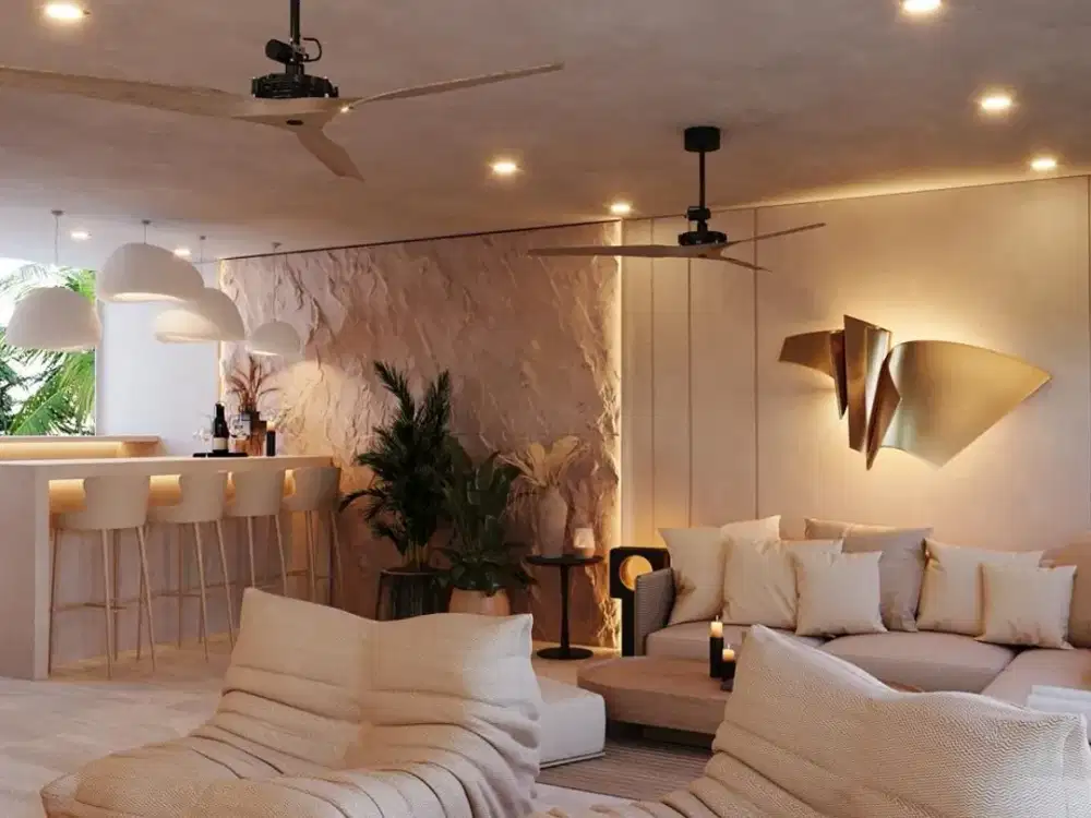 Premium Leasehold Villa Seseh with Ocean, Rice Field & Volcano Views