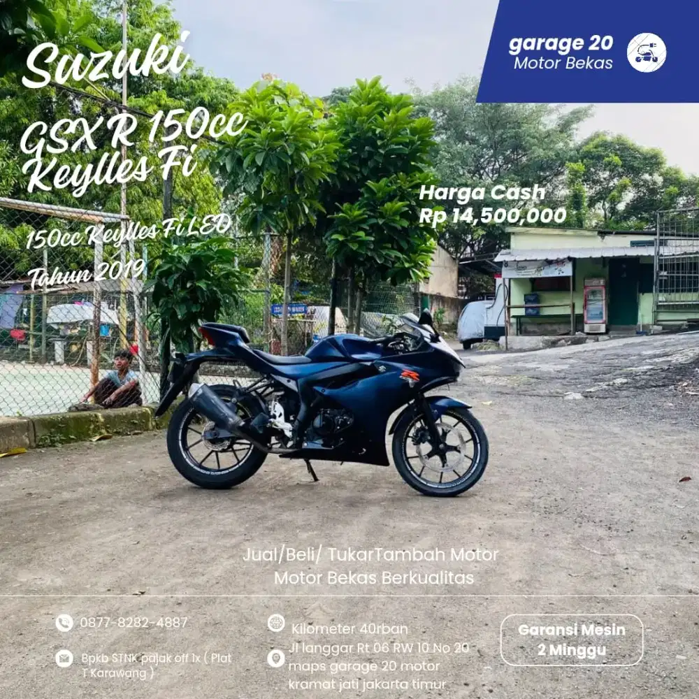 Suzuki GSX R 150cc facelift SE keylles Fi Led Tahun 2019