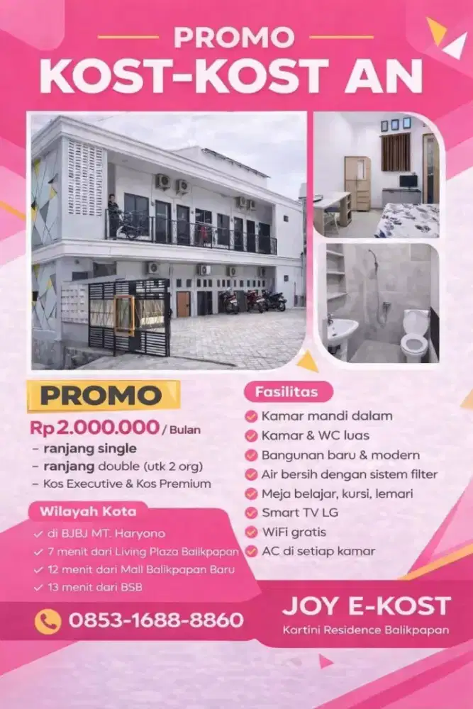sewa joy E- KOST