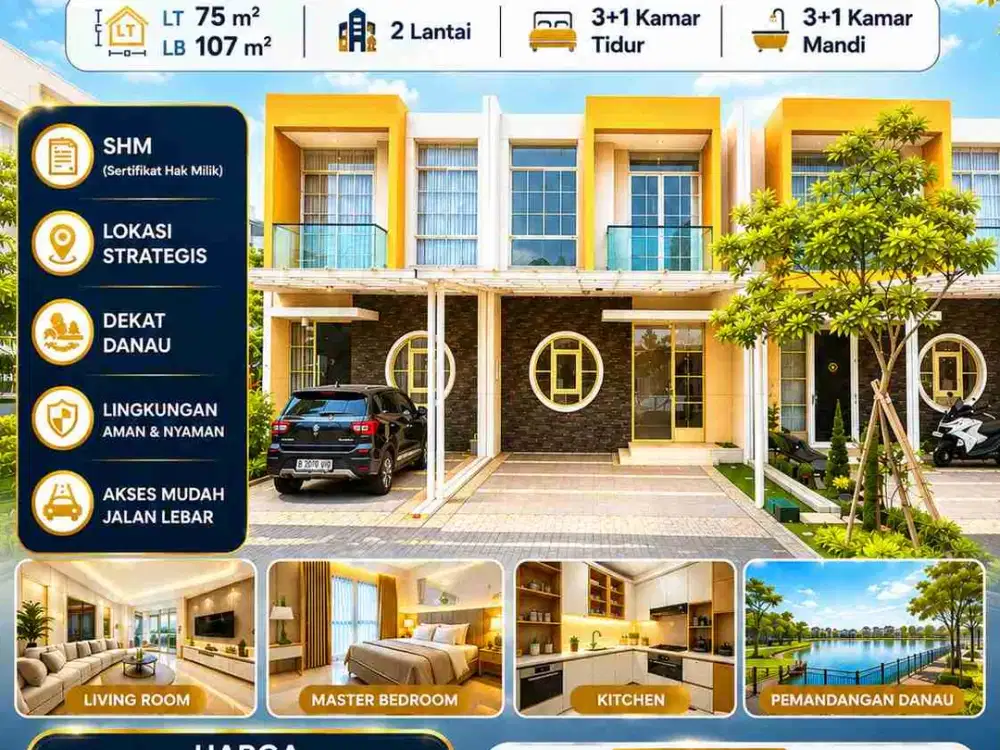 Dijual Rumah PIK2 Brand New 6x12,5 Tahap 1 Cluster Berdanau Sudah SHM