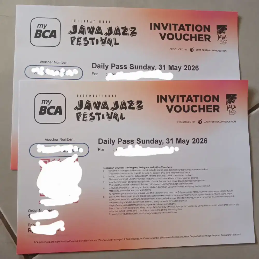 Tiket Java Jazz 2026 Daily pass Hari Minggu