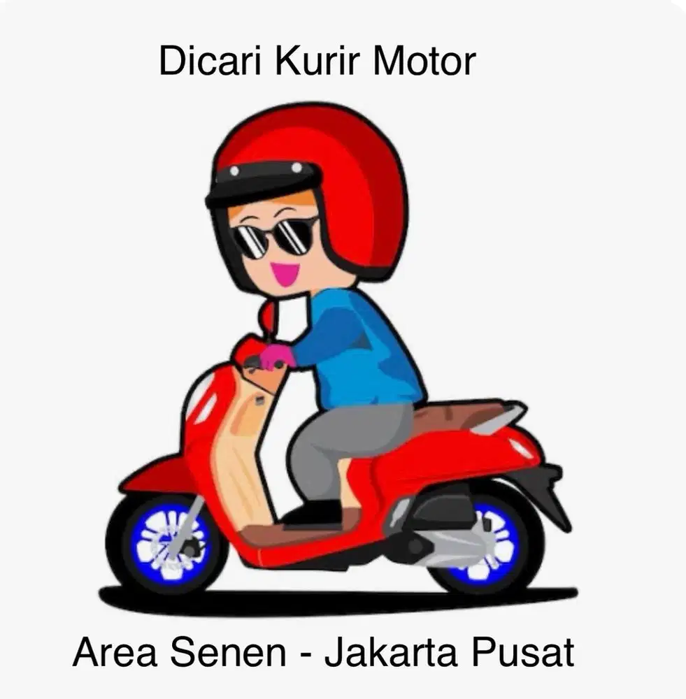 Dicari Kurir Motor Sim C antar barang dan dokumen area Jakarta & sktr
