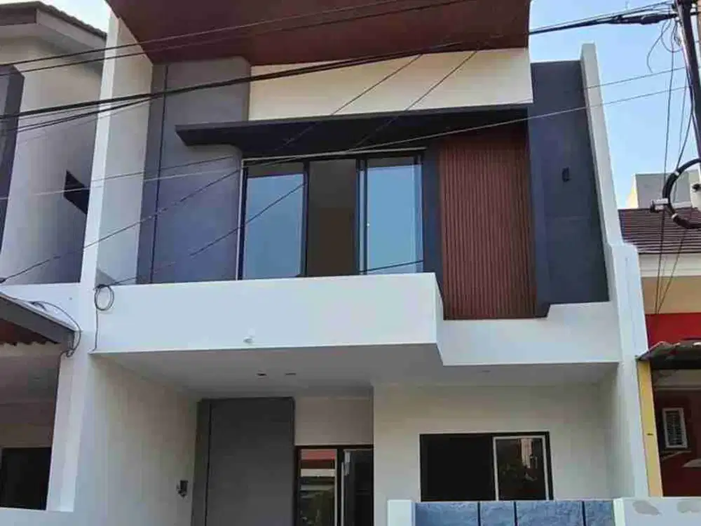rumah bangunan baru 2 lantai di cluster ifolia dekat sekolah di harapan indah 2 bekasi