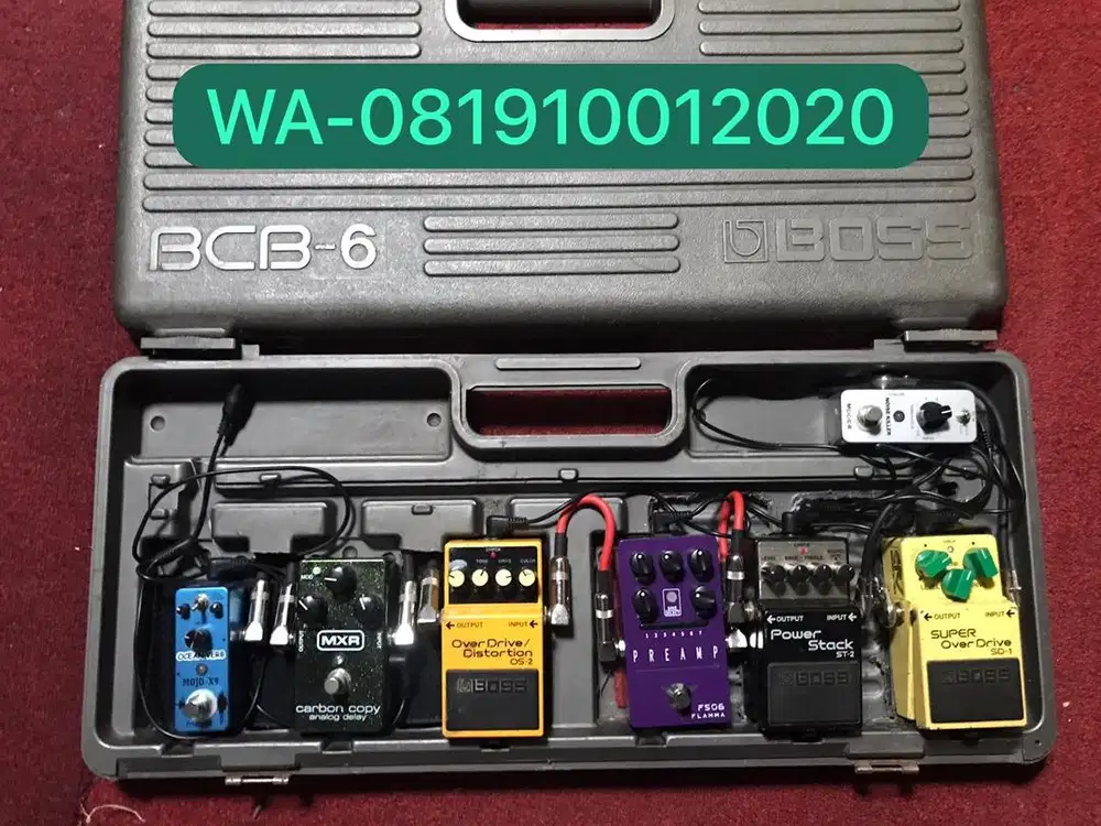 Efek Gitar Stombox plus hardcase Boss bcb-6