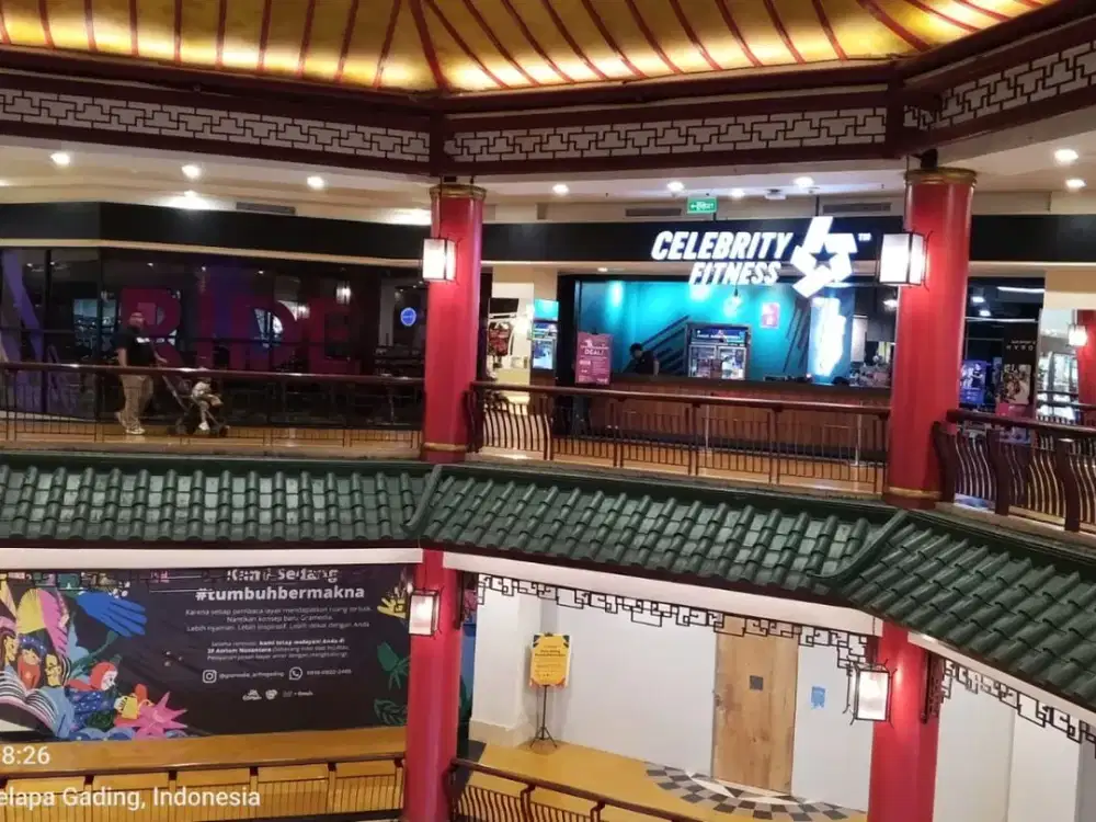 Disewakan  Kios untuk tempat usaha  , lokasi  sangat strategis samping Celebrity Fitnes di Mall Artha Gading