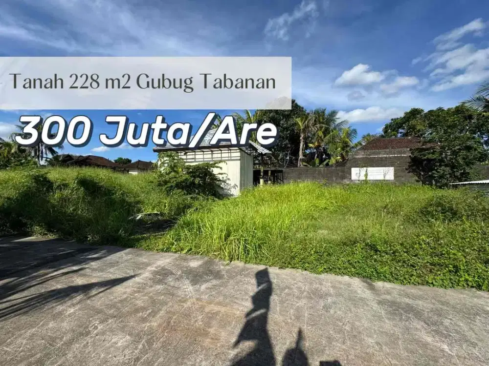 SALE Tanah SHM Dekat Pantai Gubug Tabanan
