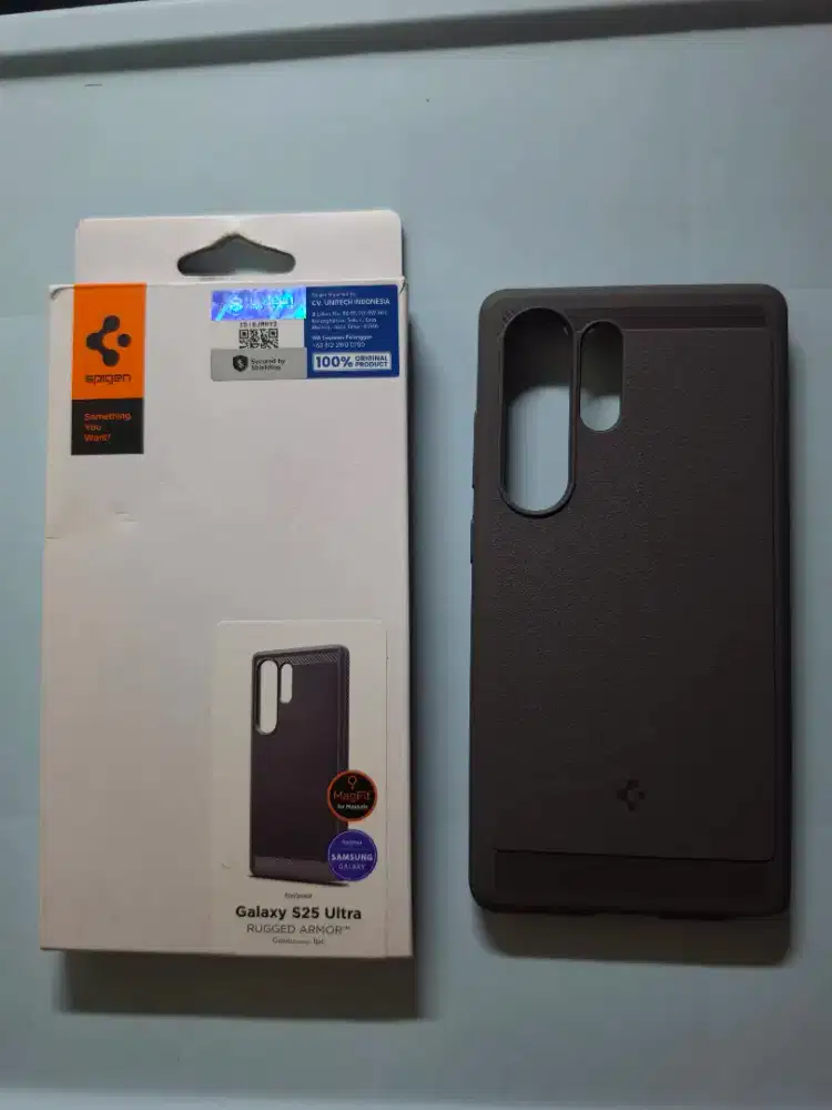 Case Spigen Rugged Armor Marble Gray Samsung Galaxy S25 Ultra