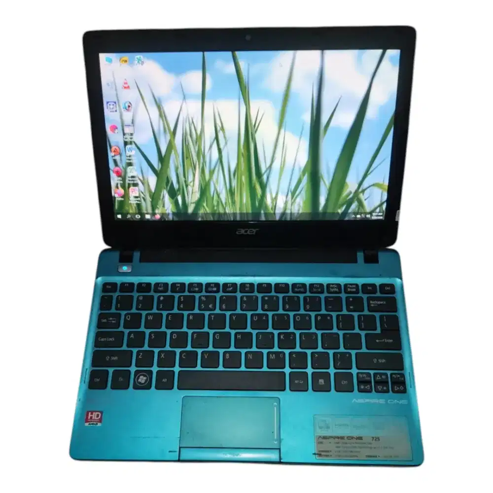 Laptop second acer aspire 725, 12inchi, ram 4GB, ssd 30GB siap pakai