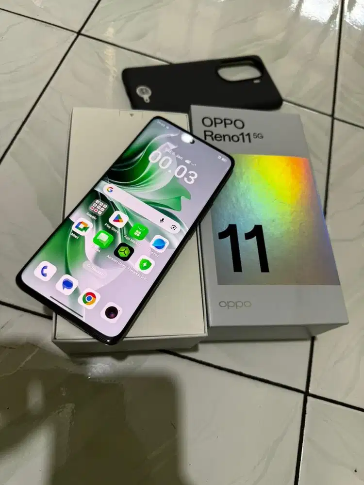 Oppo Reno 11 5G layar amoled finger layar normal lengkap ori