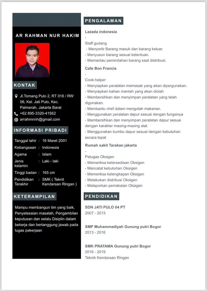 Mencari lowongan pekerjaan