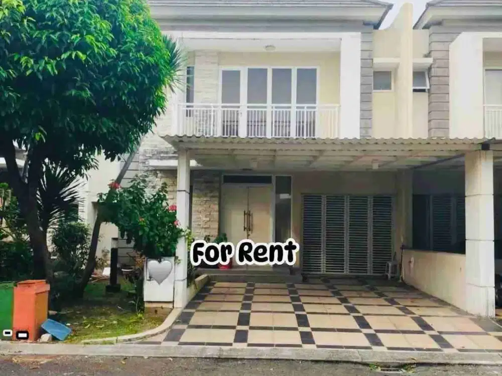 Sewa Rumah Cluster Magnolia LT.163 m2 Summarecon Bekasi