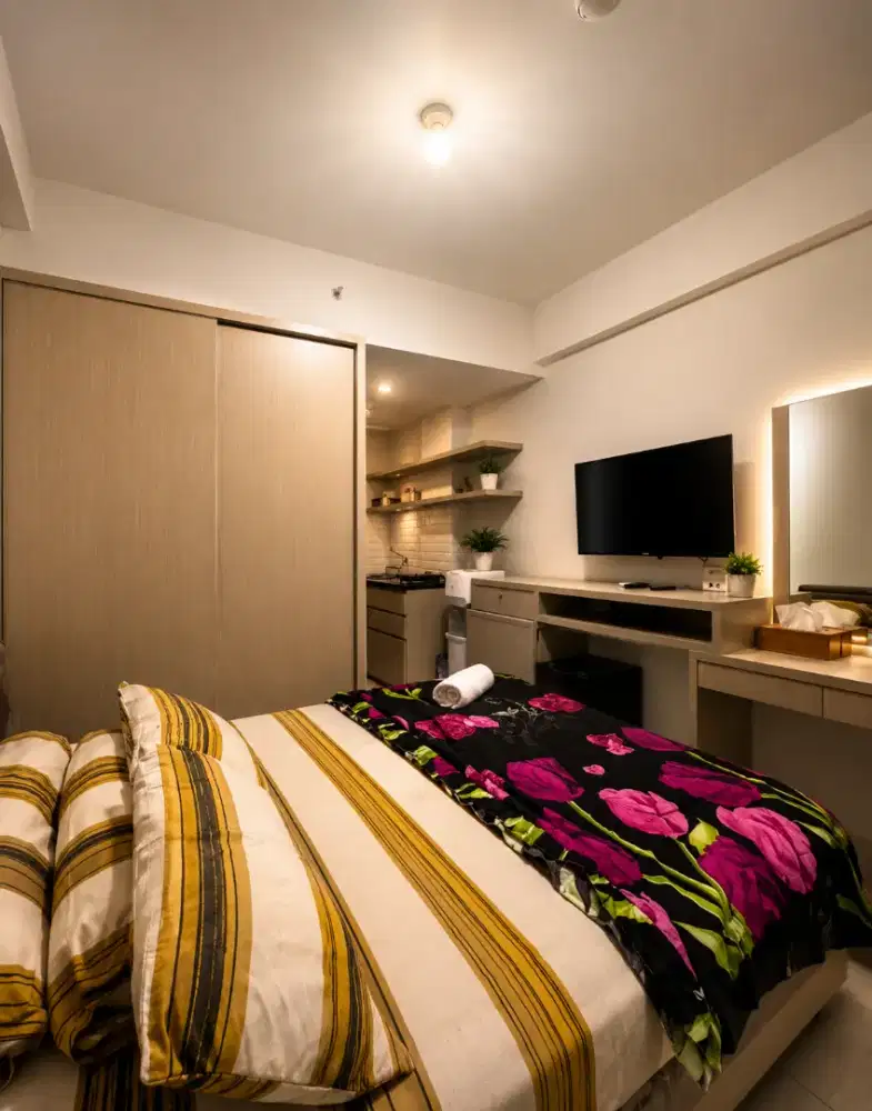 sewa apartemen harian murah green Pramuka city Jakarta pusat