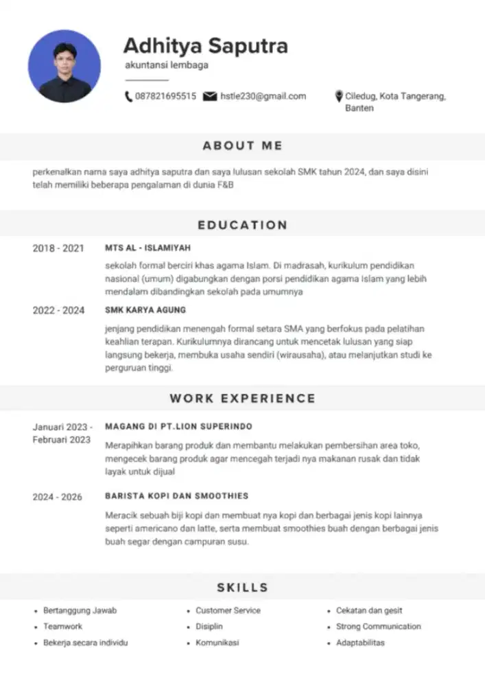 permisi info loker nya jika ada