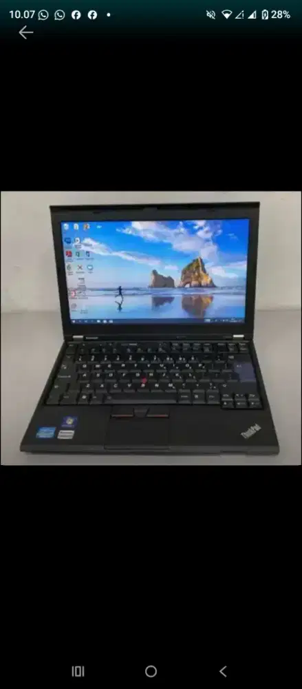 Murah laptop Lenovo yhink pad vore i5 layar 14in